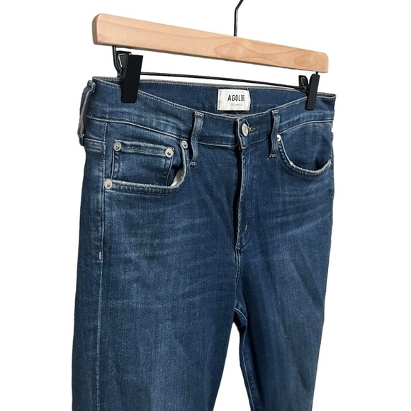Agolde Sophie High Rise Raw Hem Crop Skinny Jeans - Picture 7 of 10